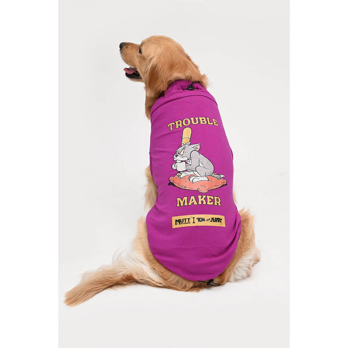 Tom and Jerry Mutt of Course Trouble Maker Dog T-Shirts