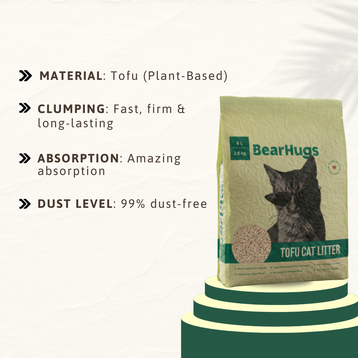 BearHugs Tofu Cat Litter 2.5 Kg