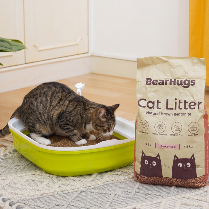 BearHugs Unscented Natural Brown Bentonite Cat Litter