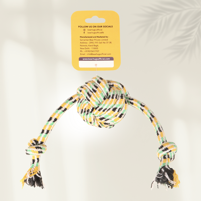 BearHugs Rope Tug Ball