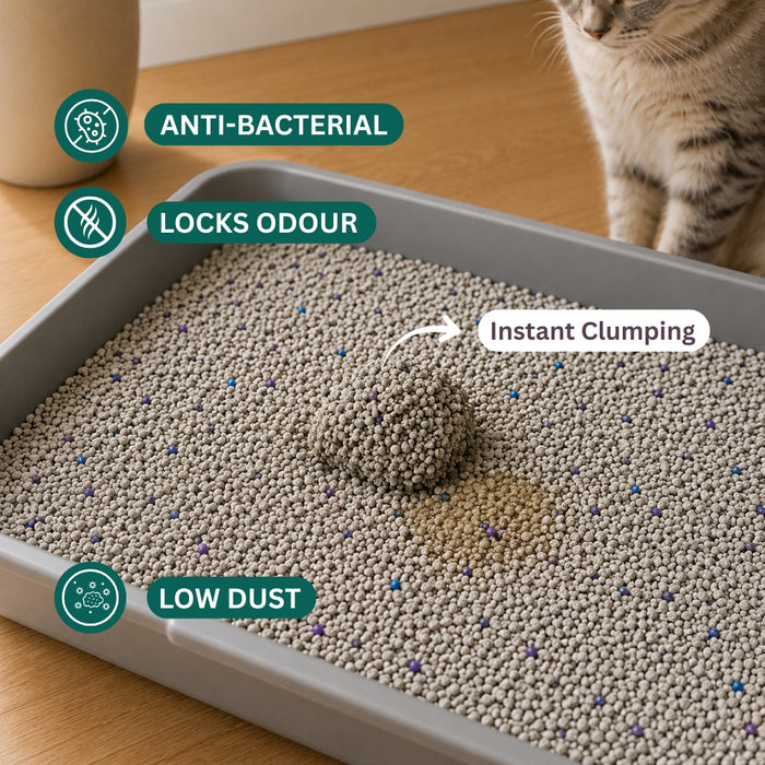 BearHugs Bentonite Clumping Cat Litter - Lavender Scented 5 KG (6L) (Pack of 1)