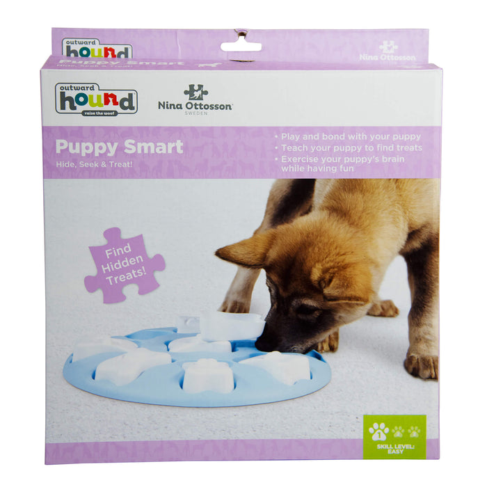 Outward Hound Puppy Smart Interactive Toy Puzzle Blue