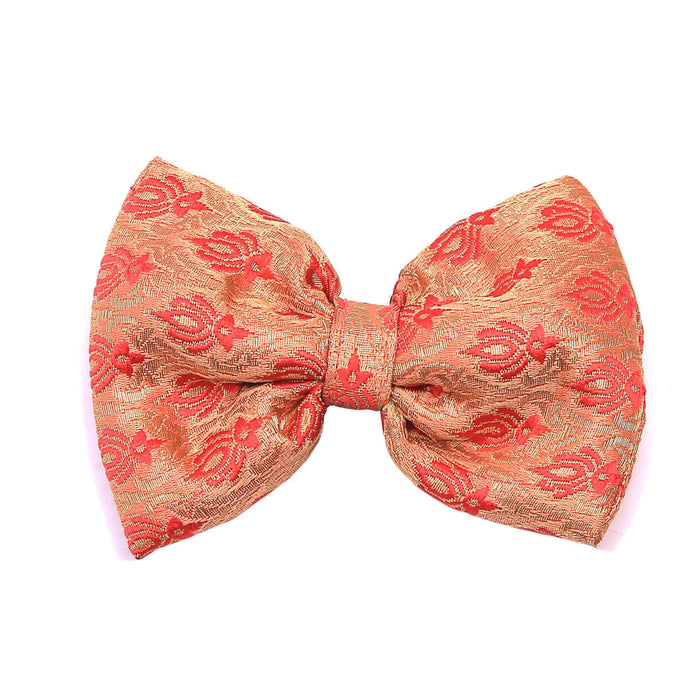Mutt of Course Diwali Pink Festive Dog Bow (Without Strap)