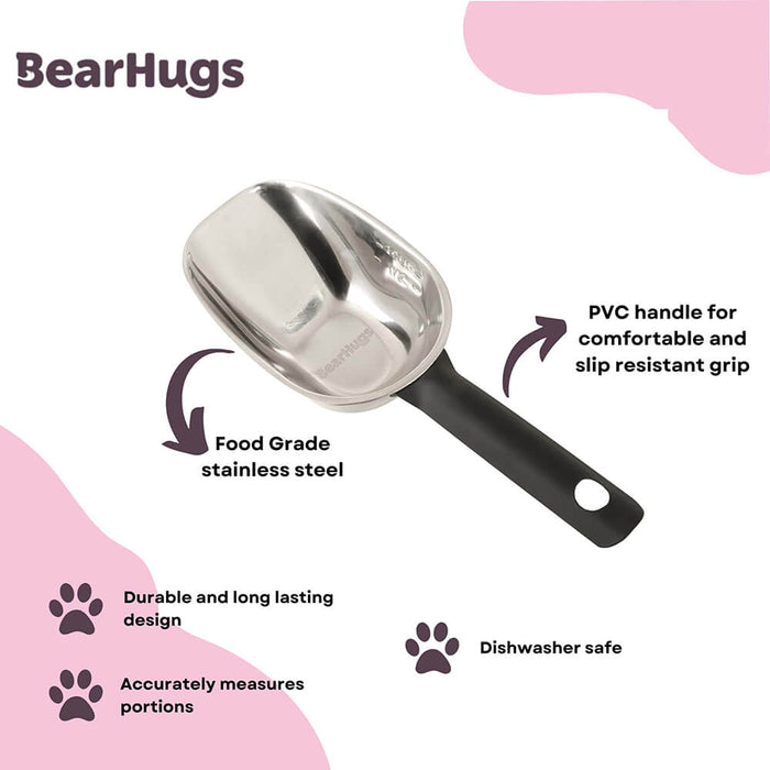 BearHugs Stainless Steel Food Scoop  for dogs/cats