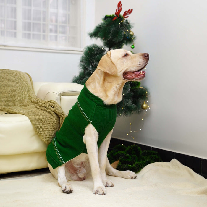 Bearhugs Christmas Reindeer Print Dog Sweater