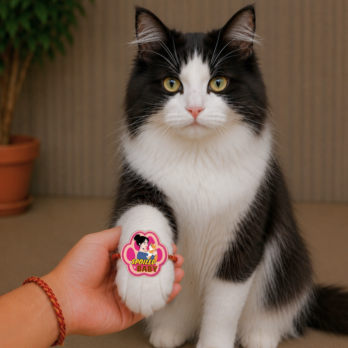 BearHugs Pet Band - Spoiled Baby Rakhi for Cats