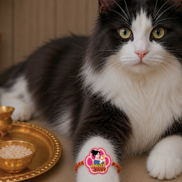 BearHugs Pet Band - Spoiled Baby Rakhi for Cats