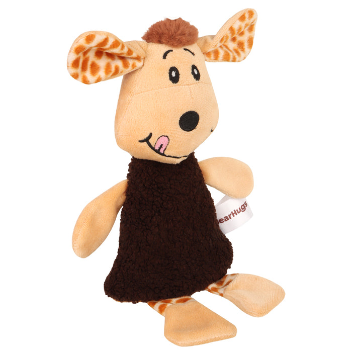 BearHugs Happy Squeaky Dog Pet Toy (Brown)