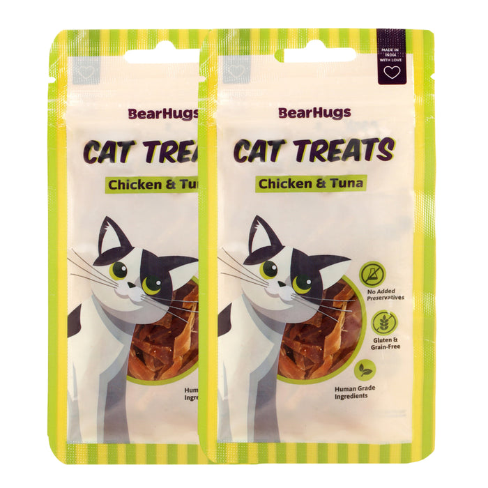 BearHugs Chicken & Tuna Non Veg Cat Treats - 35gm