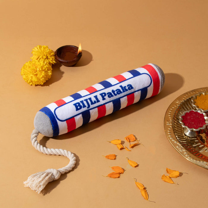 BearHugs Bijli Pawtaka Squeaky Plush Toy for Dogs