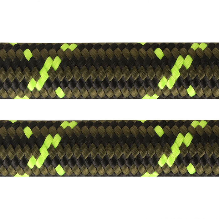 BearHugs HD Rope Leash - Green & Fluorescent