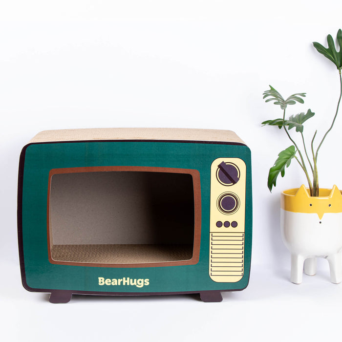 BearHugs Retro TV Shape Cat Scratcher