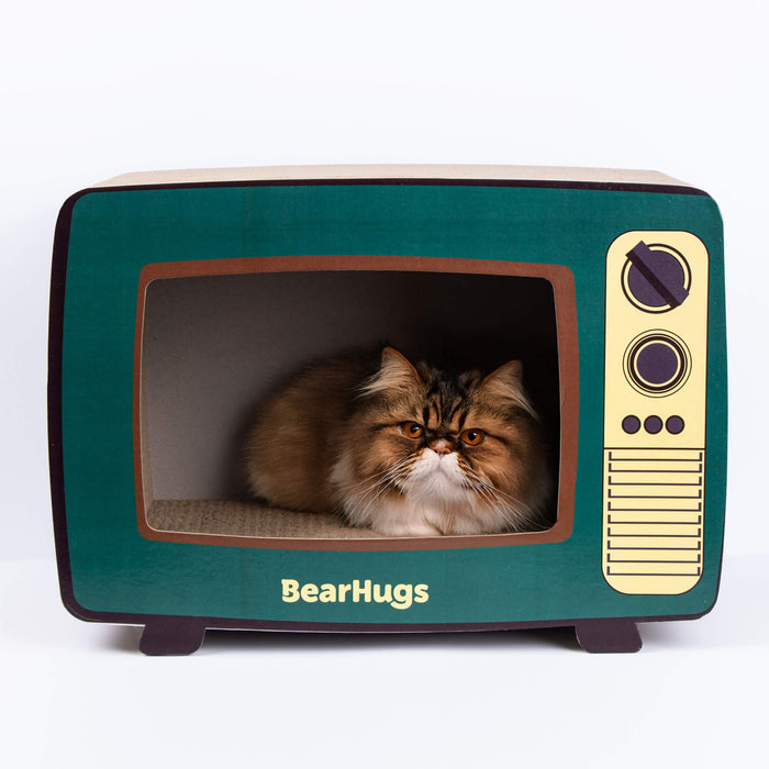 BearHugs Retro TV Shape Cat Scratcher