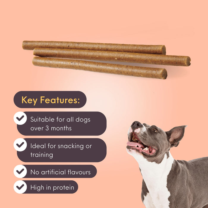 BearHugs Soft & Chewy Sticks Real Chicken Treat for Dogs - 70gm