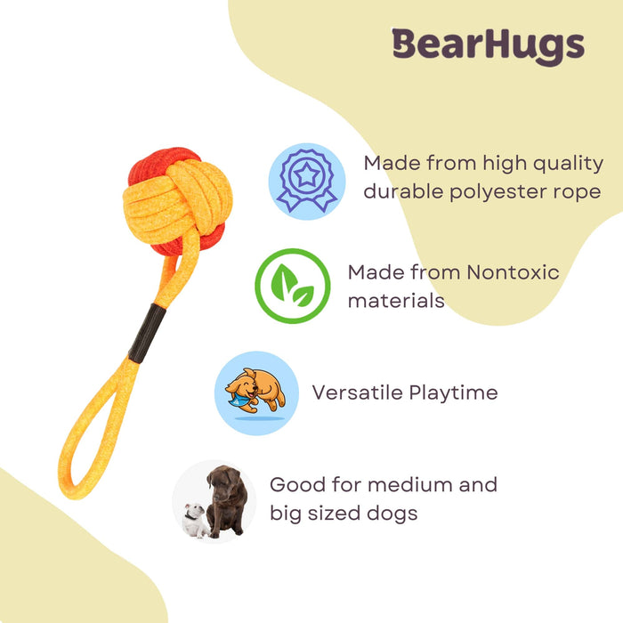 BearHugs Rope Tug Toy - Assorted colors