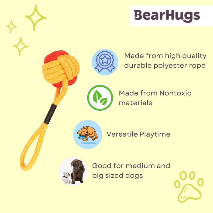 BearHugs Rope Tug Toy - Assorted colors