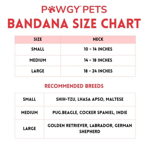 Pawgy Pets Casual Check Bandana for Dog - Red