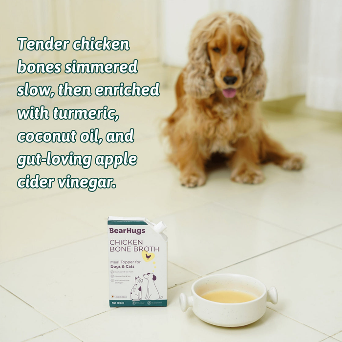 Bearhugs Fish Bone Broth Meal Topper for Dogs and Cats 100 ML