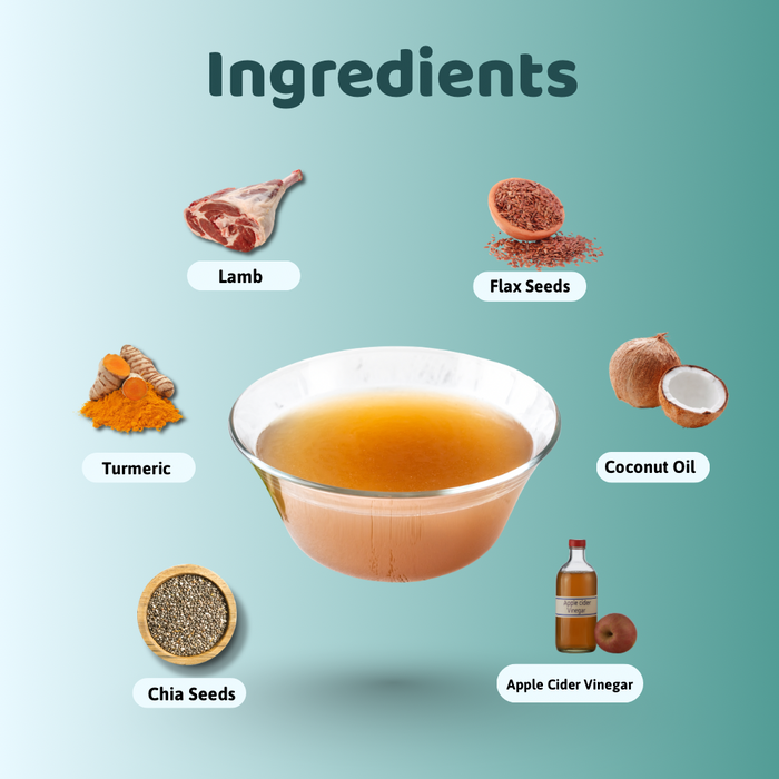 Bearhugs Lamb Bone Broth Meal Topper for Dogs and Cats 100 ML