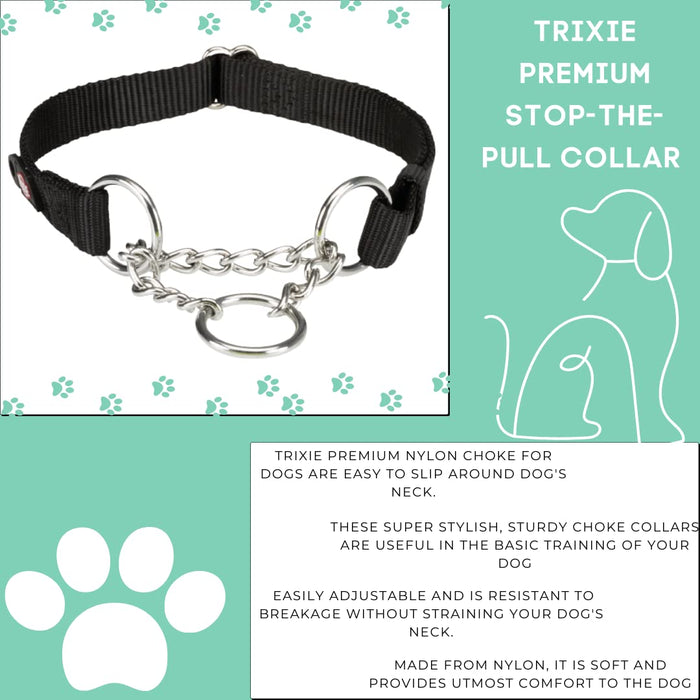 Trixie 30-40 CM/15 MM Premium Stop-the-pull Collar - S-M