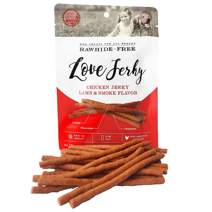 Love Jerky Smoked Lamb Sticks For Dogs - 120gm