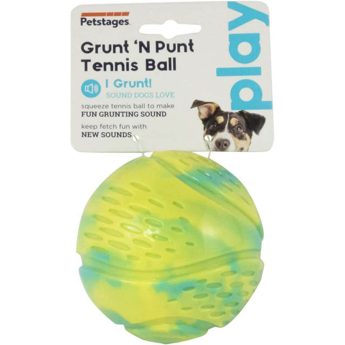 Petstages 3.25 Grunt N Punt Tennis Ball Dog Toy