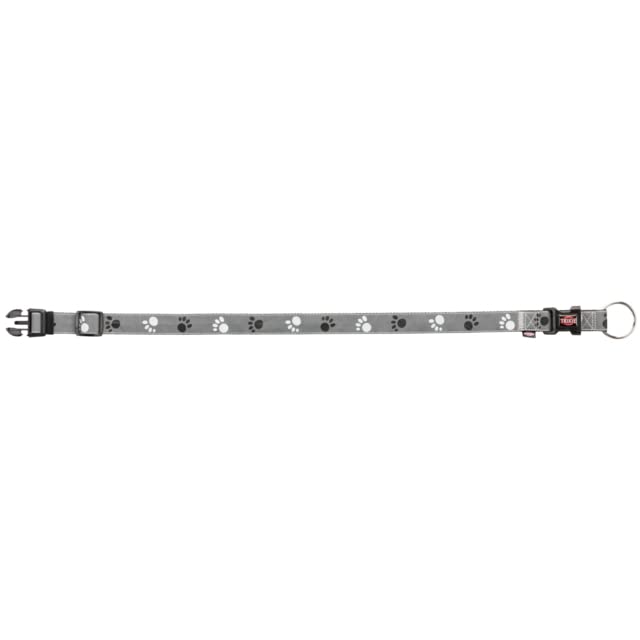 Trixie Silver Reflect M-L 35-55 CM/20 Mm Collar -  Black/Silver Grey