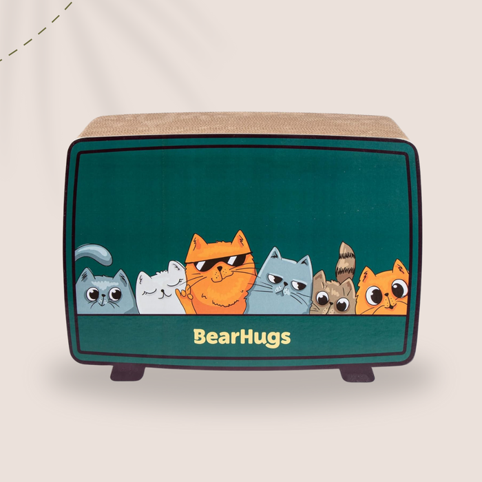 BearHugs Retro TV Shape Cat Scratcher