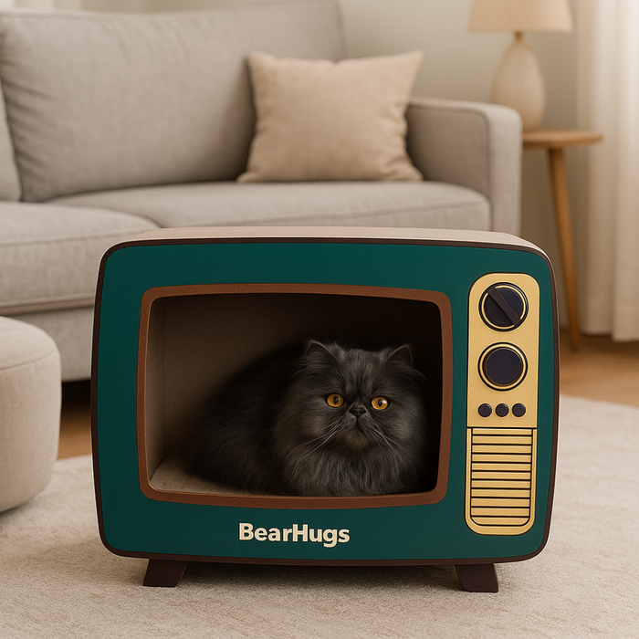 BearHugs Retro TV Shape Cat Scratcher