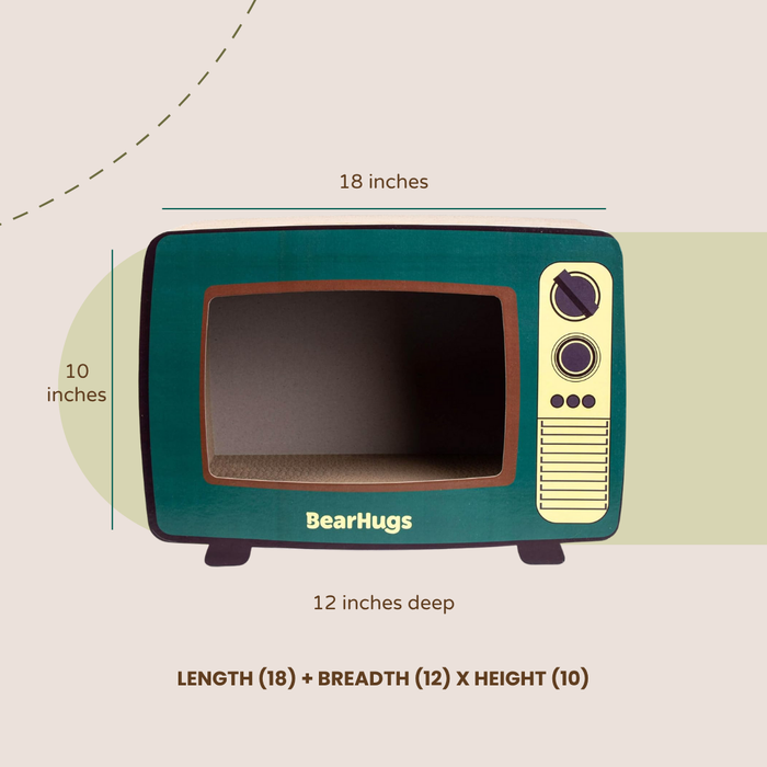 BearHugs Retro TV Shape Cat Scratcher