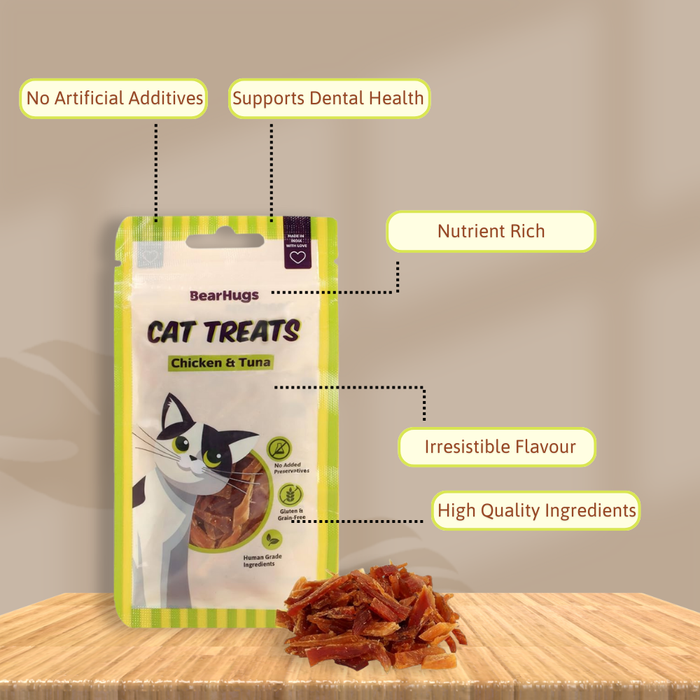 BearHugs Chicken & Tuna Non Veg Cat Treats - 35gm