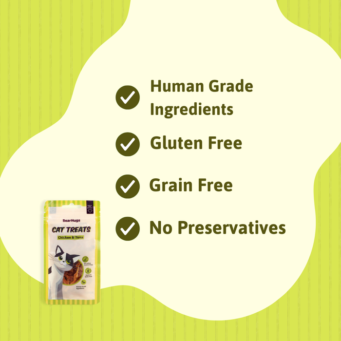 BearHugs Chicken & Tuna Non Veg Cat Treats - 35gm