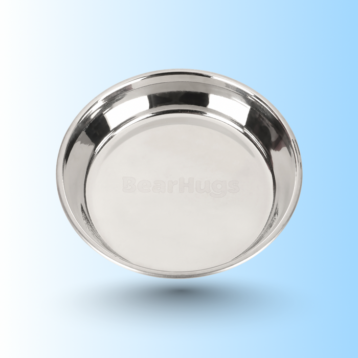 BearHugs Anti Skid Stainless Steel Cat Bowl
