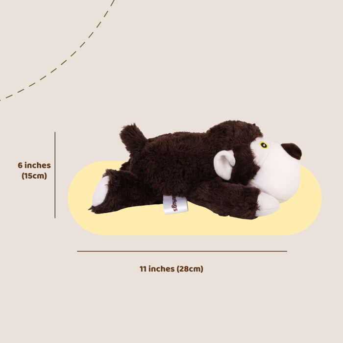 BearHugs Cuddle Bear Squeaky Dog Pet Toy (Brown)
