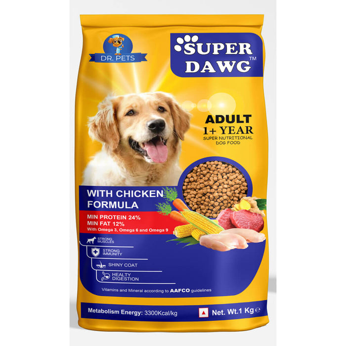 Dr. Pets Super Dawg with Chicken Adult 1+ Year Dog Dry Food