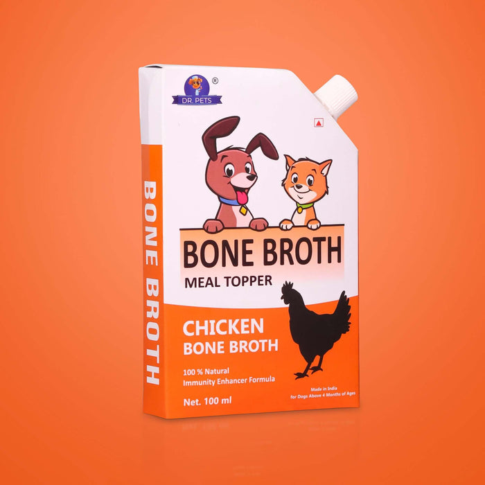 Dr. Pets Bone Broth Chicken Meal Topper - 100ml