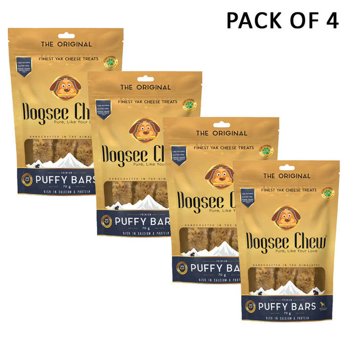 Dogsee Puffy Bars Soft Dental Treats For Senior Dogs - 70gm