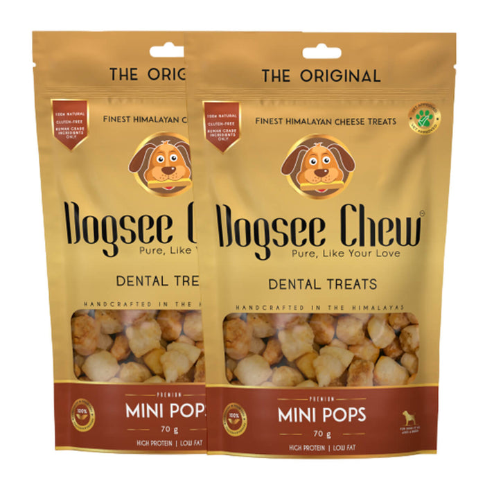 Dogsee Soft Mini Pops Dental Training Treats For Dogs - 70gm