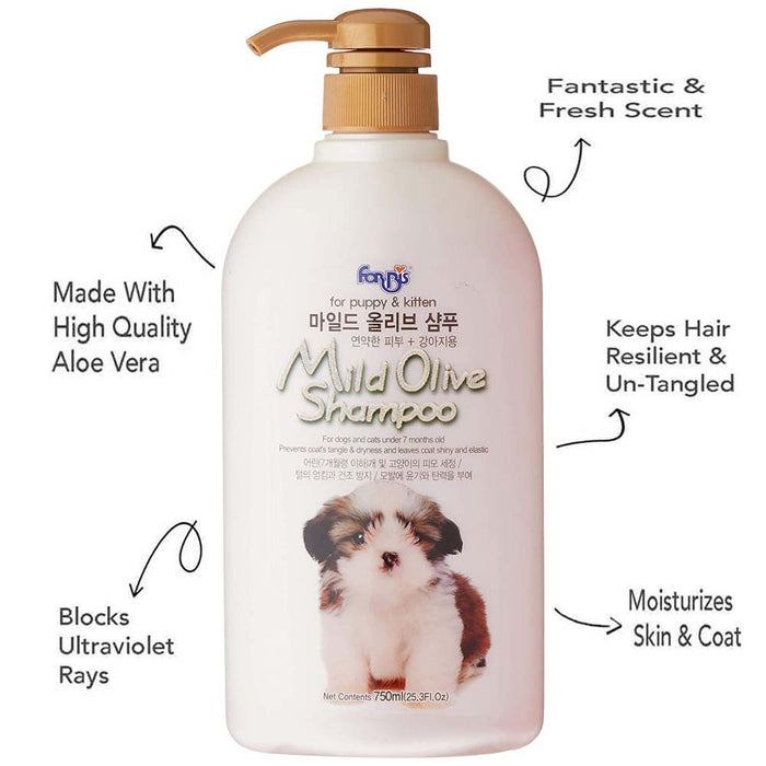 Forbis Mild Olive Dog Shampoo - 750 ml