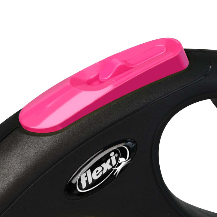 Flexi 5m/16 ft. Small Neon Retractable Leash Tape upto 15 kg