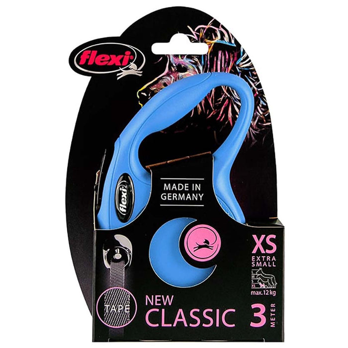 Flexi 3m/10 ft. XS Classic Retractable Leash Tape upto 12 kg