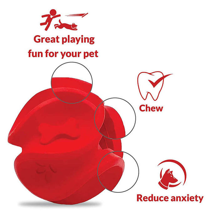 Goofy Tails Wobbly Natural Rubber Ball for Dogs