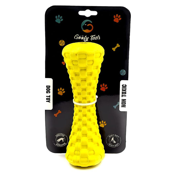 Goofy Tails Dumbbell Treat Dispensing Interactive Dog Toy