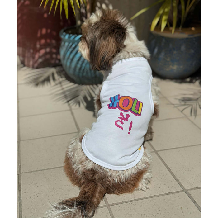 BearHugs Presents Happy Holi Tee for Dogs