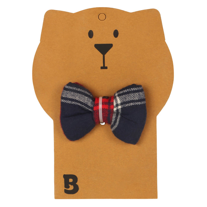 BearHugs Red & Blue Chequered Bow Tie