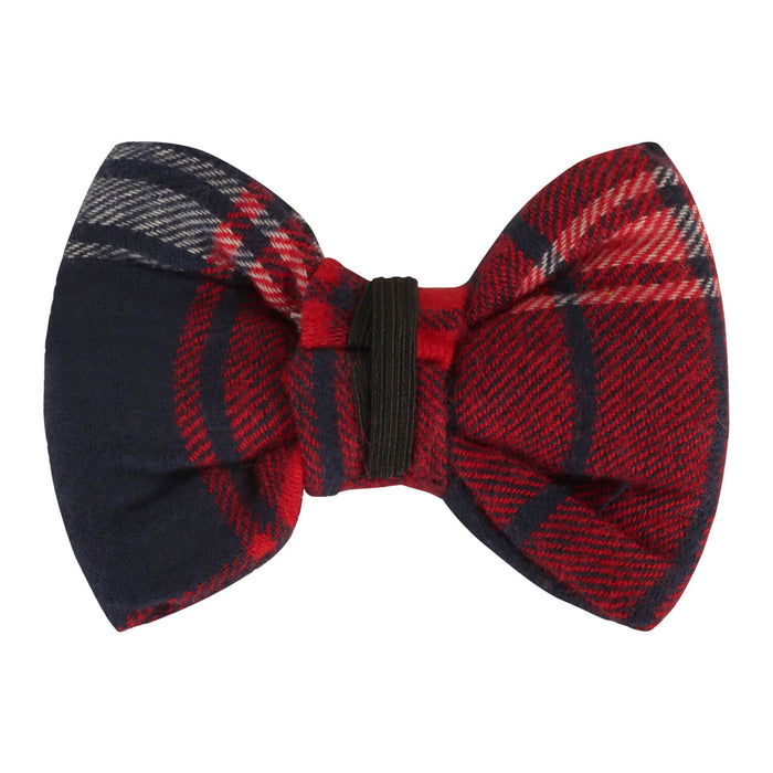 BearHugs Red & Blue Chequered Bow Tie