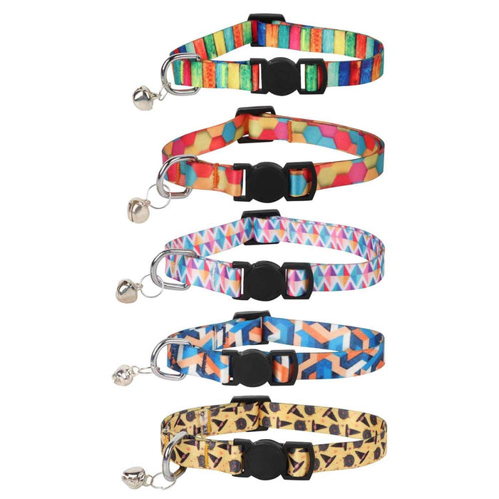 BearHugs Cat Collar with Bell - Assorted Colours - 1 Pc