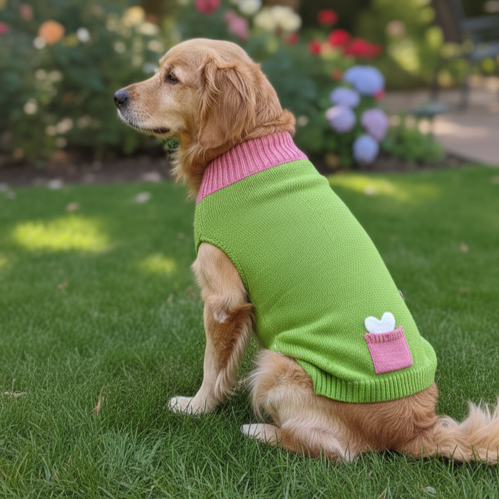 BearHugs Bone in Pocket Print Pet Sweater for Dogs