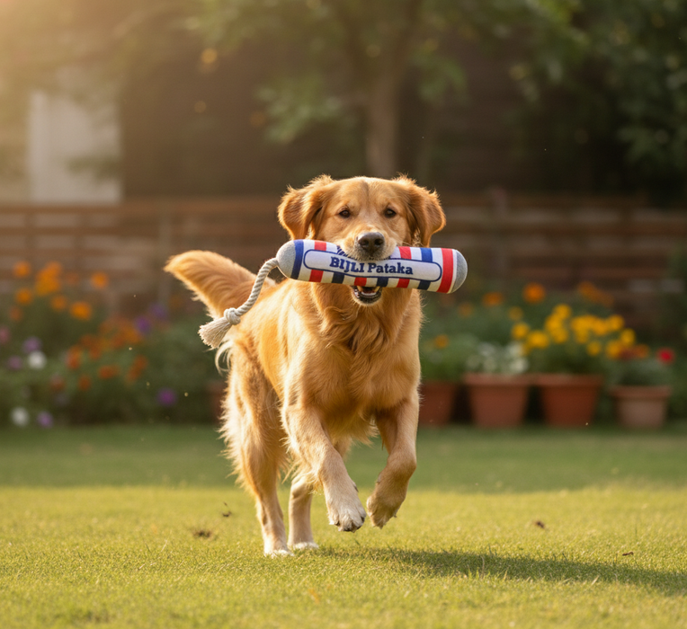 BearHugs Bijli Pawtaka Squeaky Plush Toy for Dogs