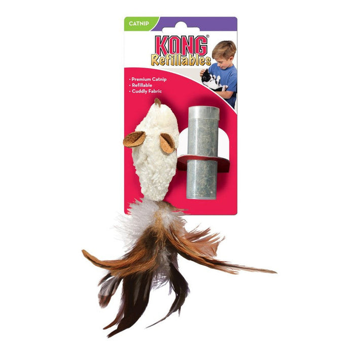 Kong Feather Mouse Cat Toy